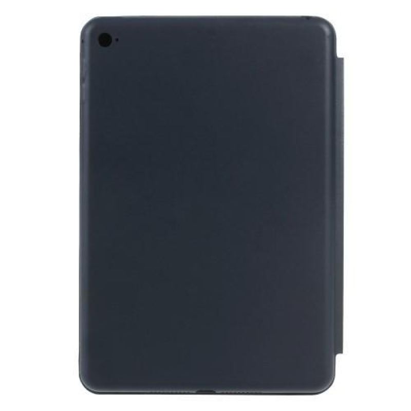 Slim polohovatelné pouzdro s PU koženou klopou na iPad mini 4 - tmavěmodré