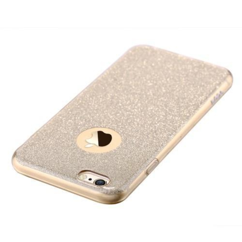 Slimi gelový glitterový obal na iPhone 6s Plus a 6 Plus - zlaté