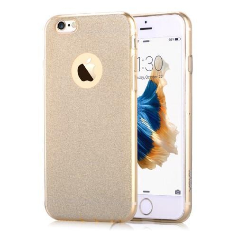 Slimi gelový glitterový obal na iPhone 6s Plus a 6 Plus - zlaté