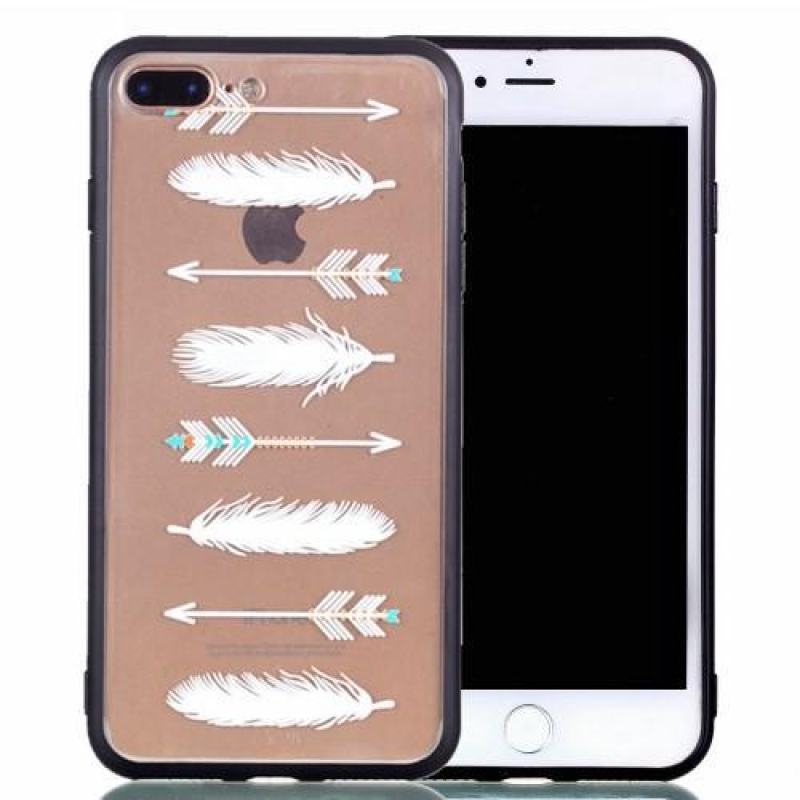 Slow gelový hybridní obal na iPhone 7 Plus a iPhone 8 Plus - šipky