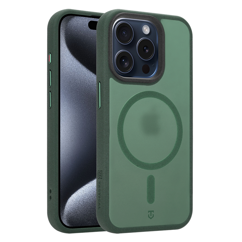 Tactical MagForce Hypersand Kryt pro Apple iPhone 15 Pro Forest Green