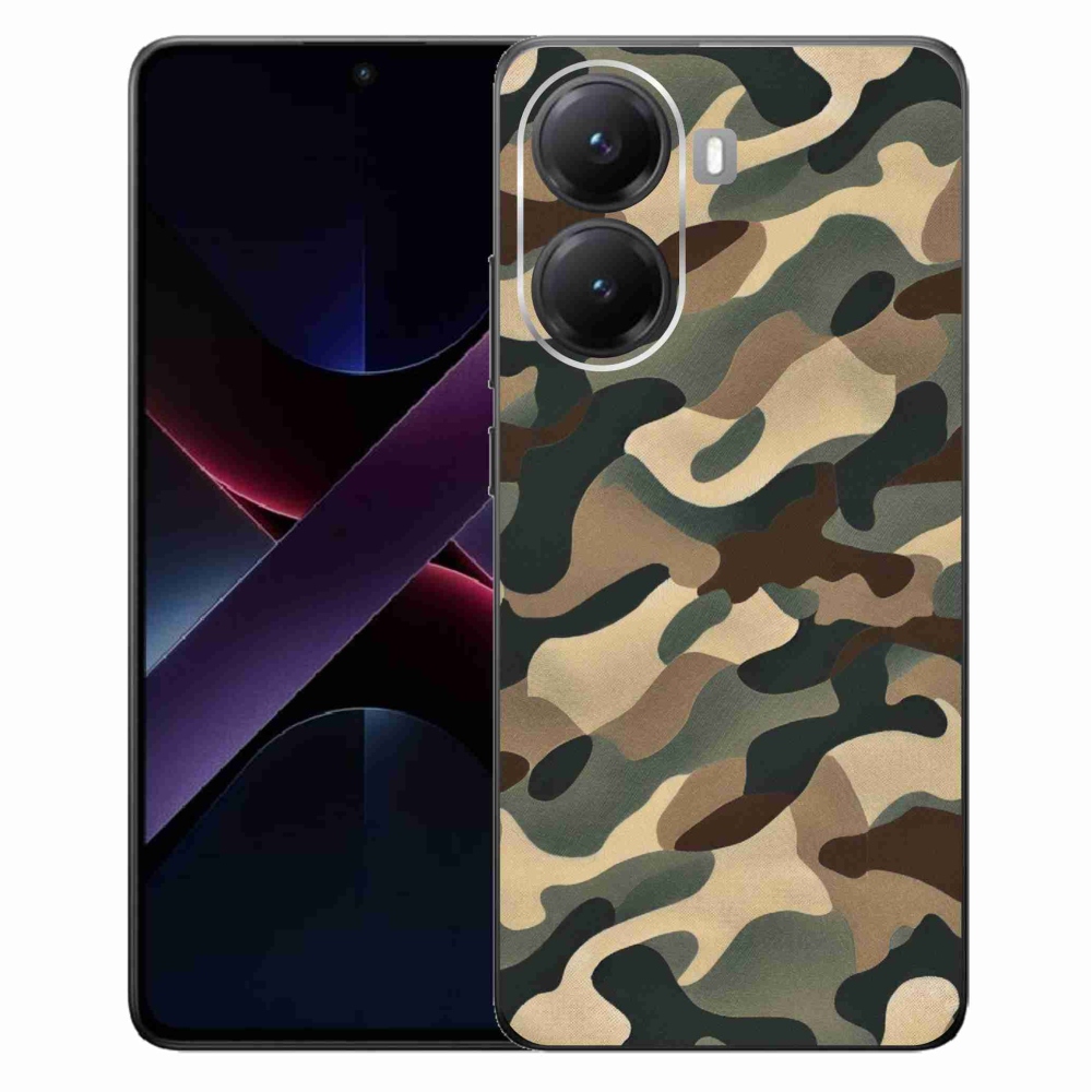 Gelový kryt mmCase na Xiaomi Poco X7 Pro 5G - maskáčový vzor 11