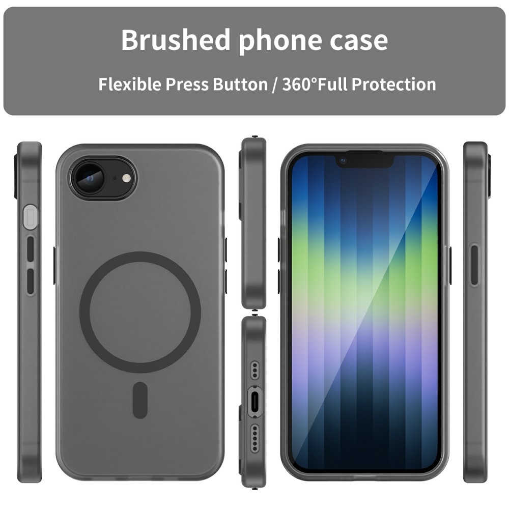 Frost gelový obal s podporou MagSafe na iPhone 16e - černý