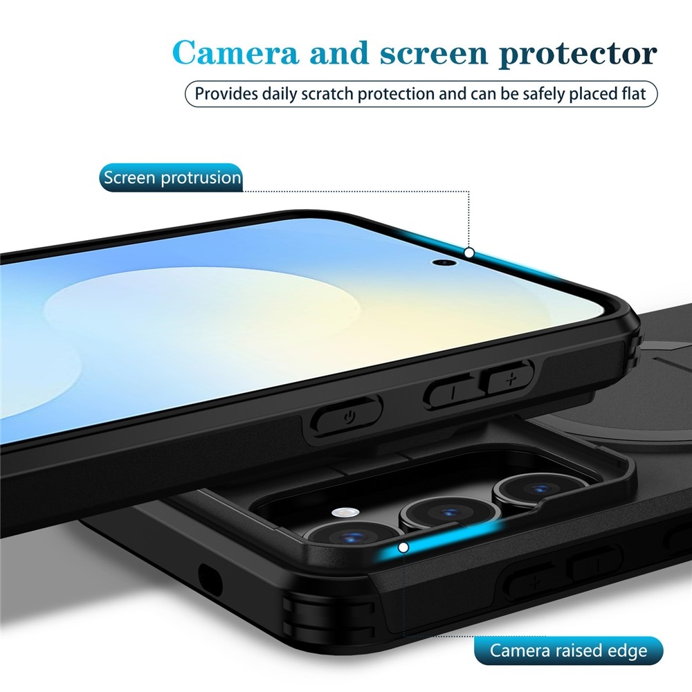 Smooth odolný kryt s MagSafe na Samsung Galaxy S26 FE/S25 FE - černý