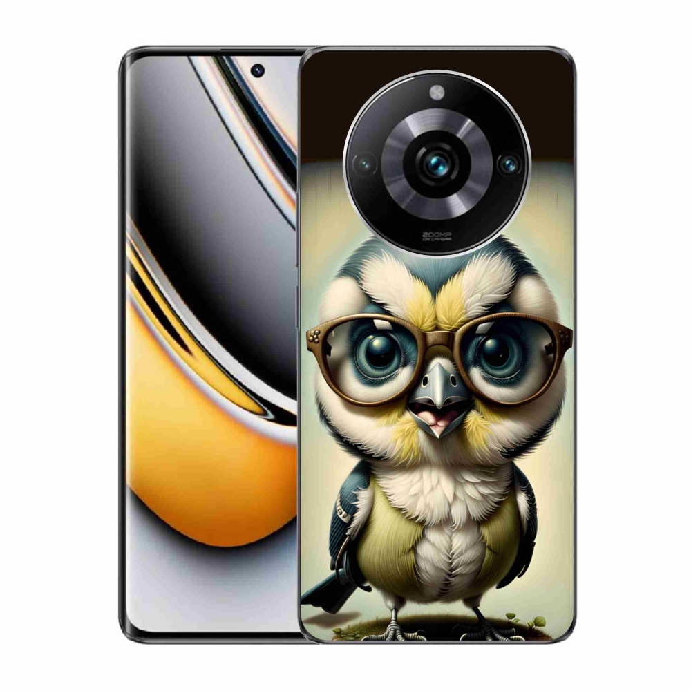 Gelový kryt mmCase na Realme 11 Pro/11 Pro+ - mládě s brýlemi