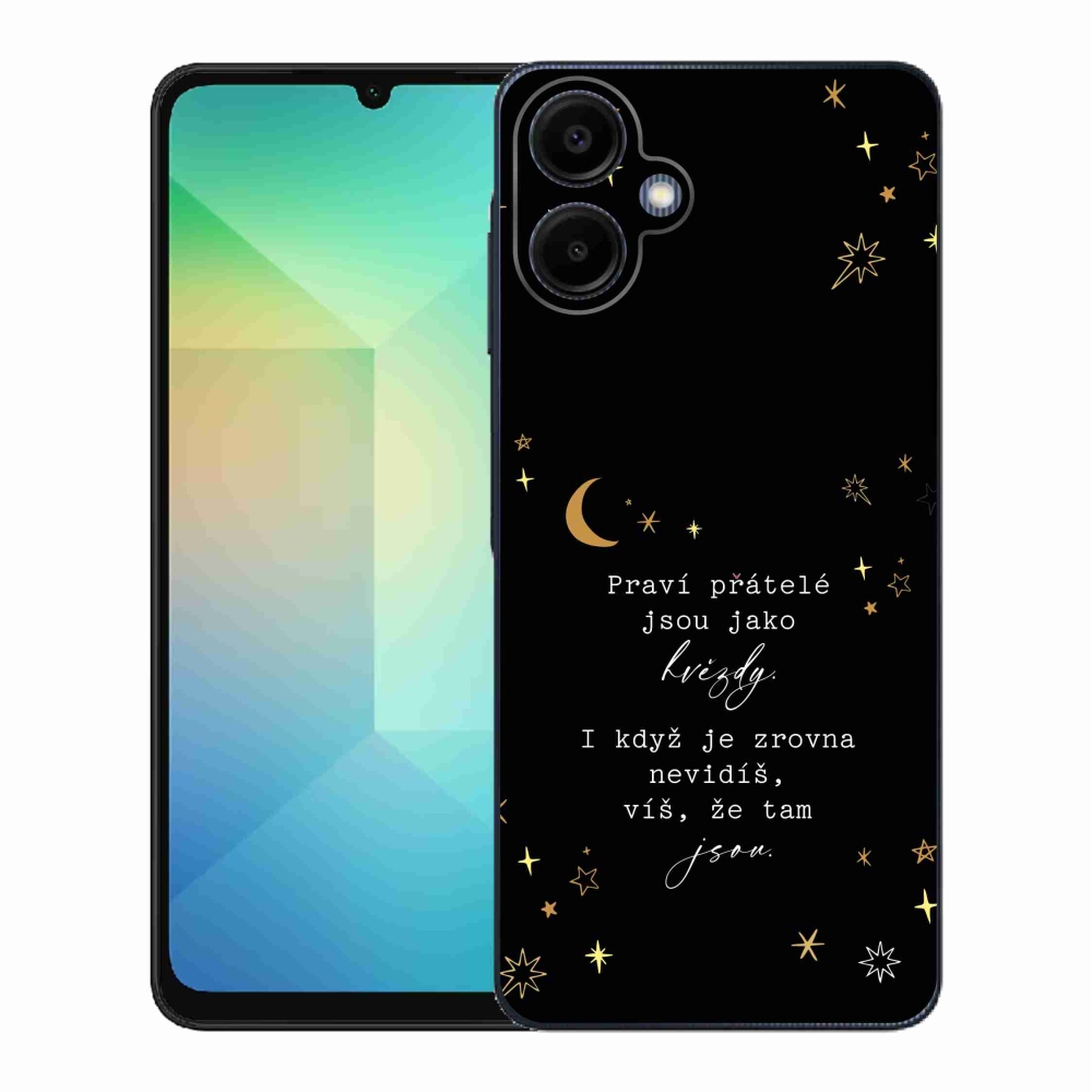 Gelový kryt mmCase na Samsung Galaxy A06 4G - citát 6 černé pozadí
