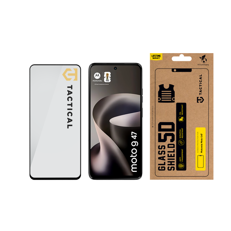 Tactical Glass Shield 5D sklo pro Motorola Moto G47 Black 