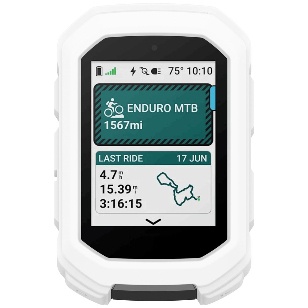Snug silikonový obal na GPS cyklonavigaci Garmin Edge MTB - bílý