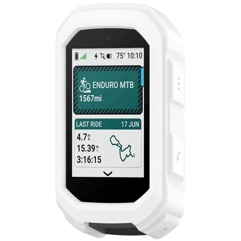 Snug silikonový obal na GPS cyklonavigaci Garmin Edge MTB - bílý