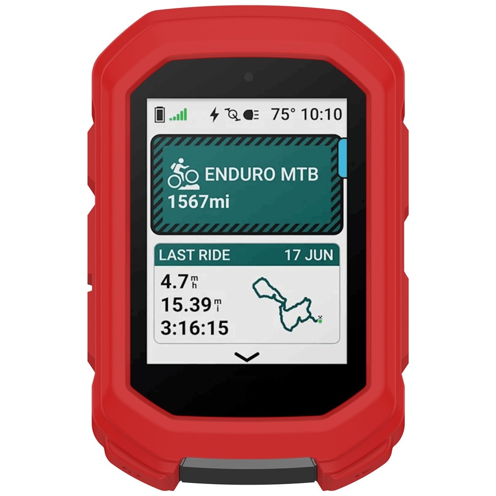 Snug silikonový obal na GPS cyklonavigaci Garmin Edge MTB - červený