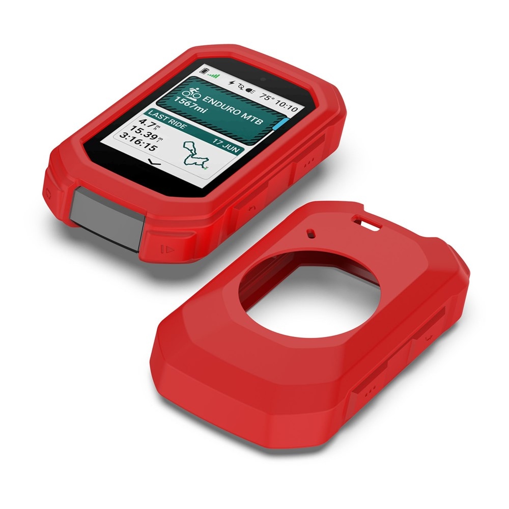 Snug silikonový obal na GPS cyklonavigaci Garmin Edge MTB - červený