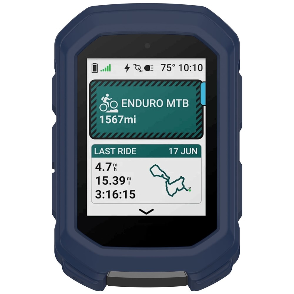 Snug silikonový obal na GPS cyklonavigaci Garmin Edge MTB - tmavěmodrý