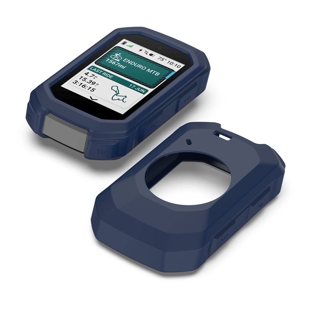 Snug silikonový obal na GPS cyklonavigaci Garmin Edge MTB - tmavěmodrý