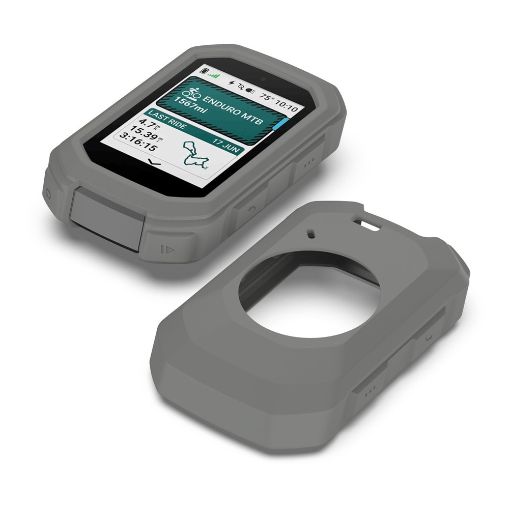 Snug silikonový obal na GPS cyklonavigaci Garmin Edge MTB - tmavěšedý