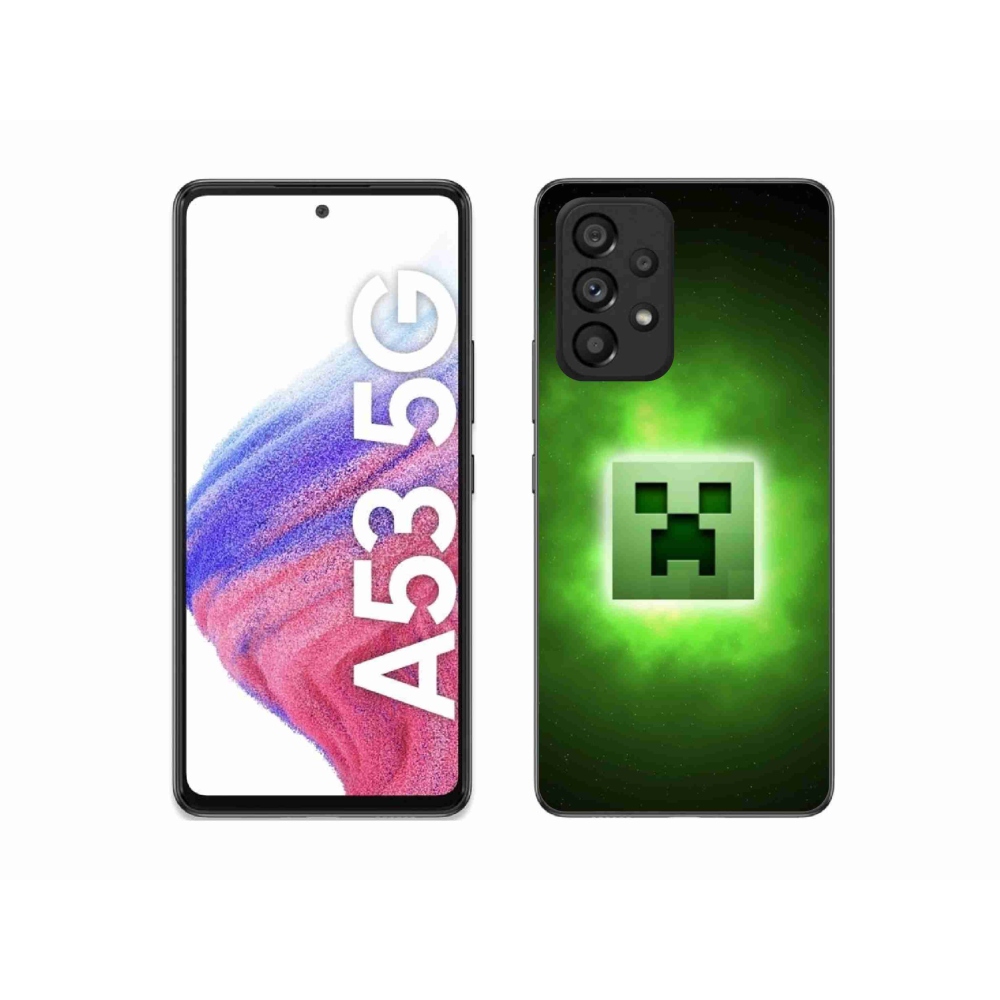 Gelový kryt mmCase na Samsung Galaxy A53 5G - minecraft
