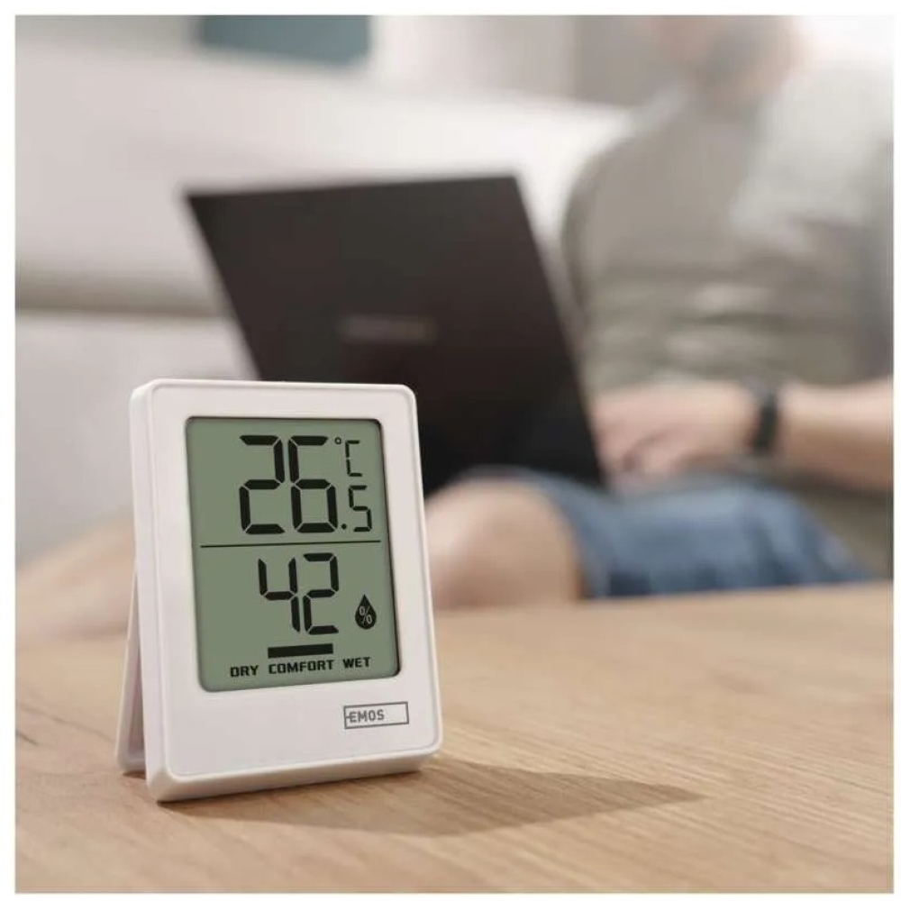 Digitální teploměr s vlhkoměrem, bezdrátové čidlo E0345