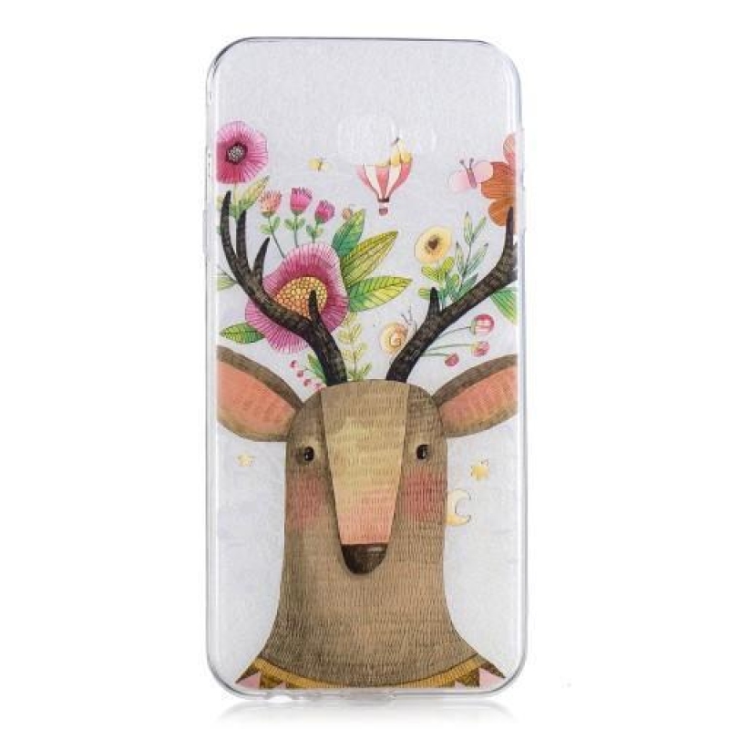 Soft gelový kryt na mobil Samsung Galaxy J4+ - květinový jelínek