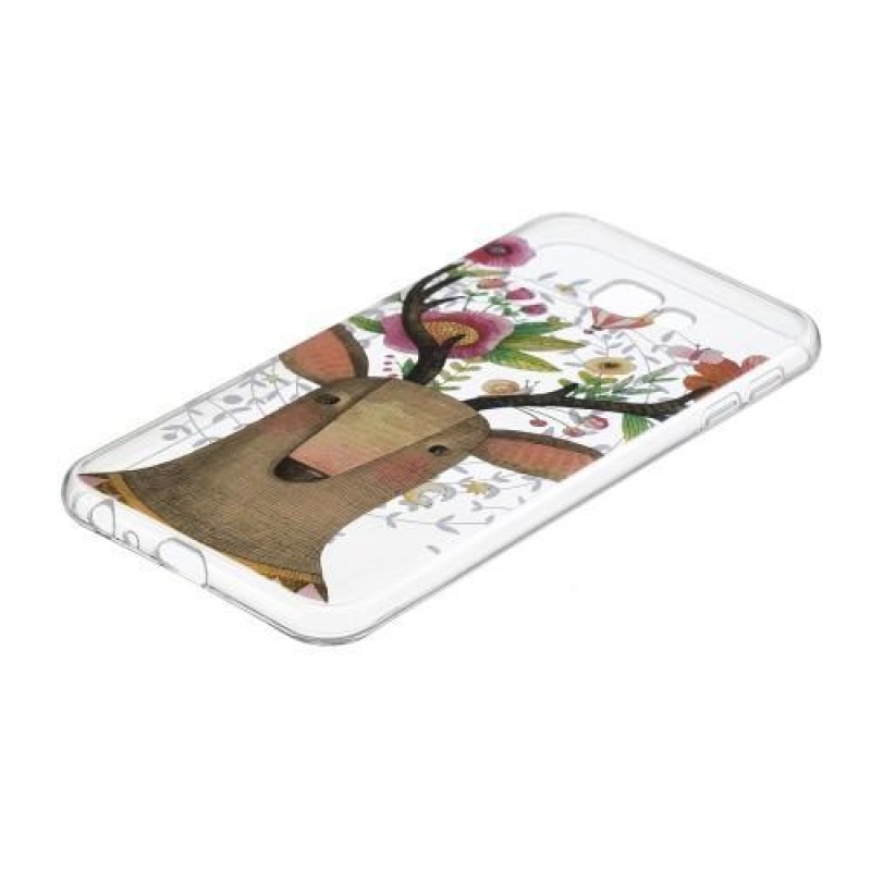 Soft gelový kryt na mobil Samsung Galaxy J4+ - květinový jelínek