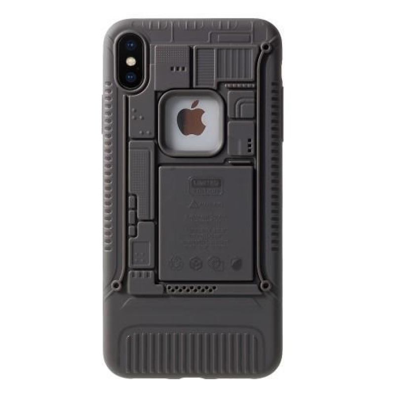 Soft gelový kryt pro iPhone XS Max - šedý