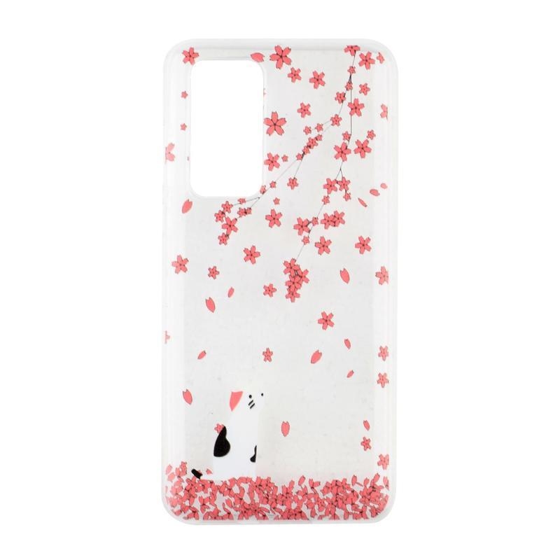 Soft gelový obal na mobil Huawei P40 - opadané květy
