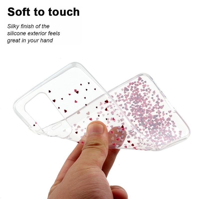 Soft gelový obal na mobil Huawei P40 - srdíčka