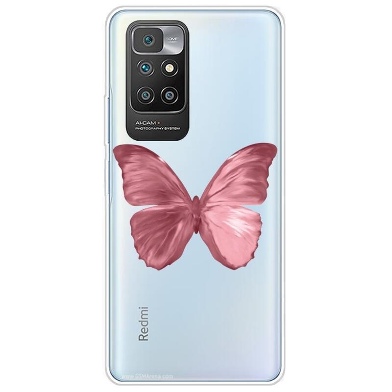 Soft gelový obal na mobilní telefon Xiaomi Redmi 10/Redmi 10 (2022) - motýl