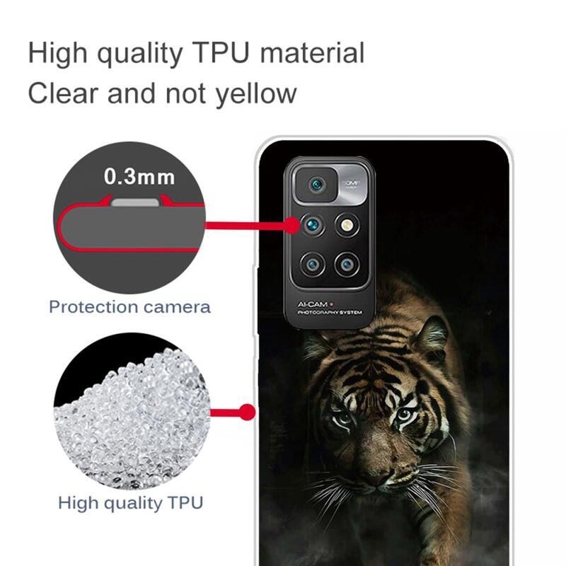 Soft gelový obal na mobilní telefon Xiaomi Redmi 10/Redmi 10 (2022) - tygr