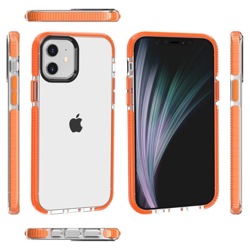 Soft gelový obal pro mobil iPhone 12 Pro/12 - oranžový