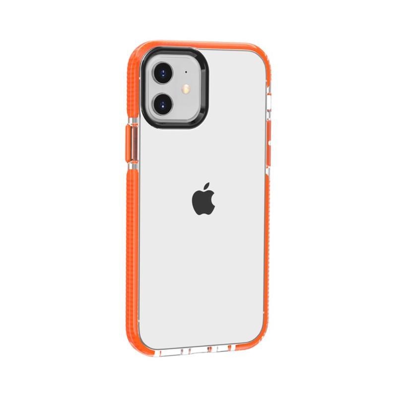 Soft gelový obal pro mobil iPhone 12 Pro/12 - oranžový
