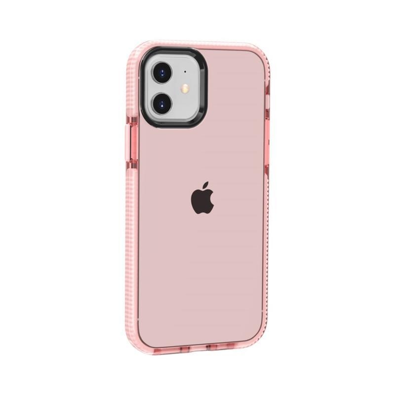 Soft gelový obal pro mobil iPhone 12 Pro/12 - růžový