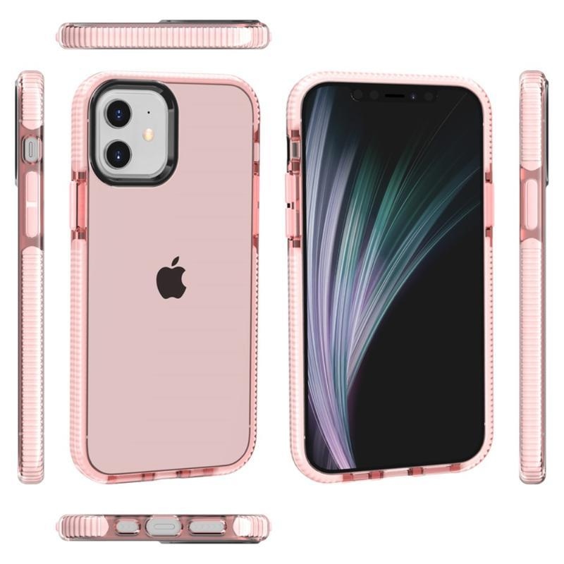 Soft gelový obal pro mobil iPhone 12 Pro/12 - růžový