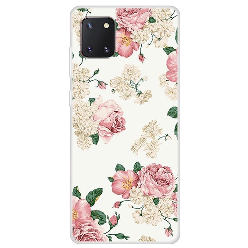 Soft gelový obal pro mobil Samsung Galaxy Note 10 Lite - květy švestky