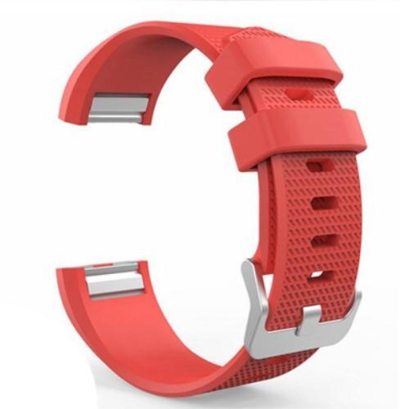 Soft gelový řemínek pro chytré hodinky Fitbit Charge 2 - červený