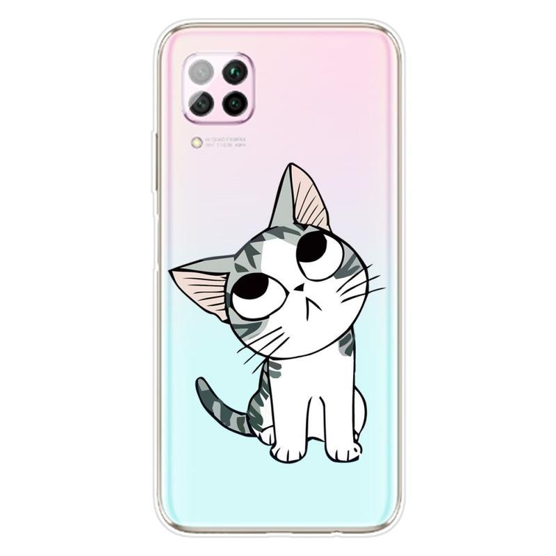 Softy gelový obal na mobil Huawei P40 Lite - kočka