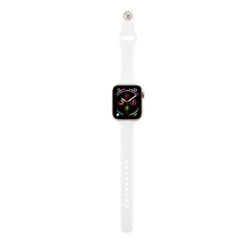 Softy silikonový řemínek na Apple Watch 5/4 40mm, 3/2/1 38mm - bílý
