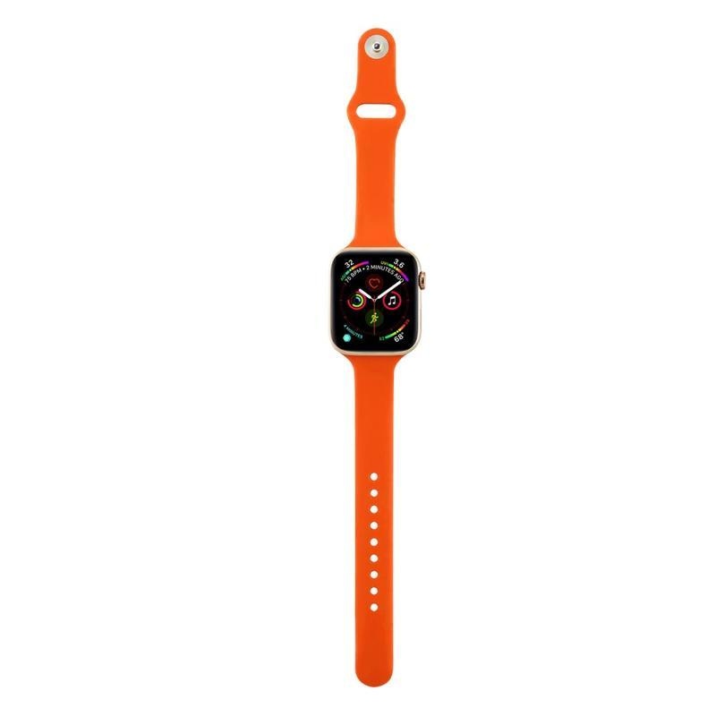 Softy silikonový řemínek na Apple Watch 5/4 40mm, 3/2/1 38mm - oranžový