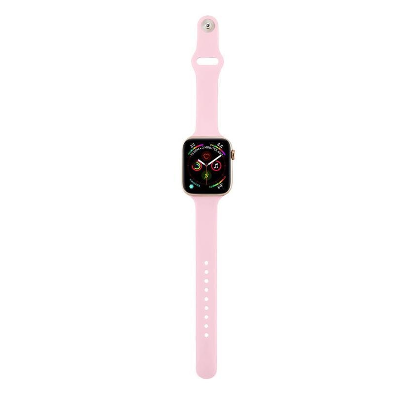 Softy silikonový řemínek na Apple Watch 5/4 40mm, 3/2/1 38mm - růžový