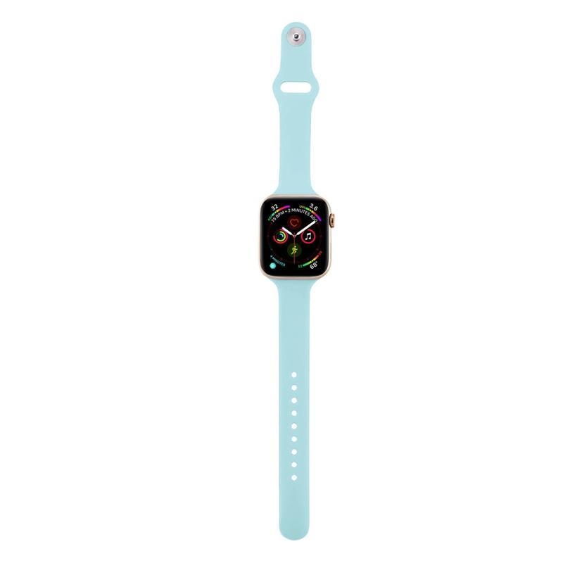 Softy silikonový řemínek na Apple Watch 5/4 40mm, 3/2/1 38mm - světlemodrý