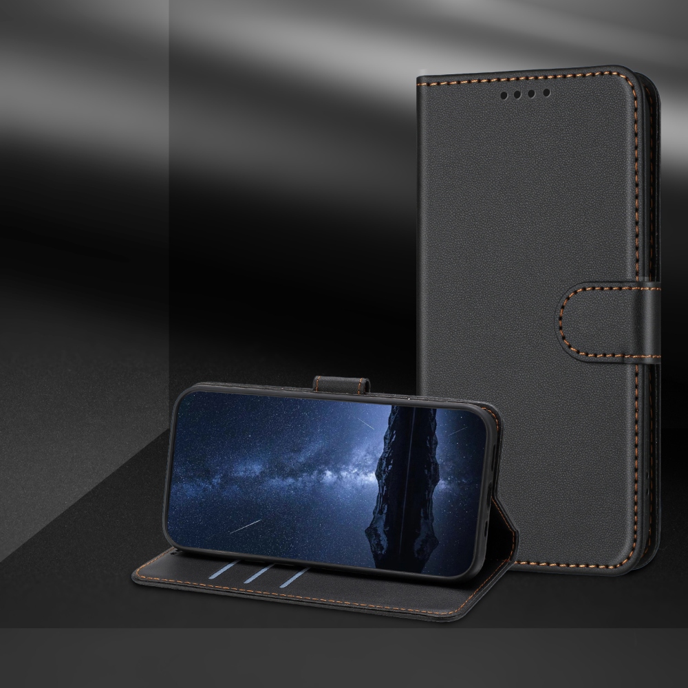 Solid knížkové pouzdro na Xiaomi 17 Ultra - černé