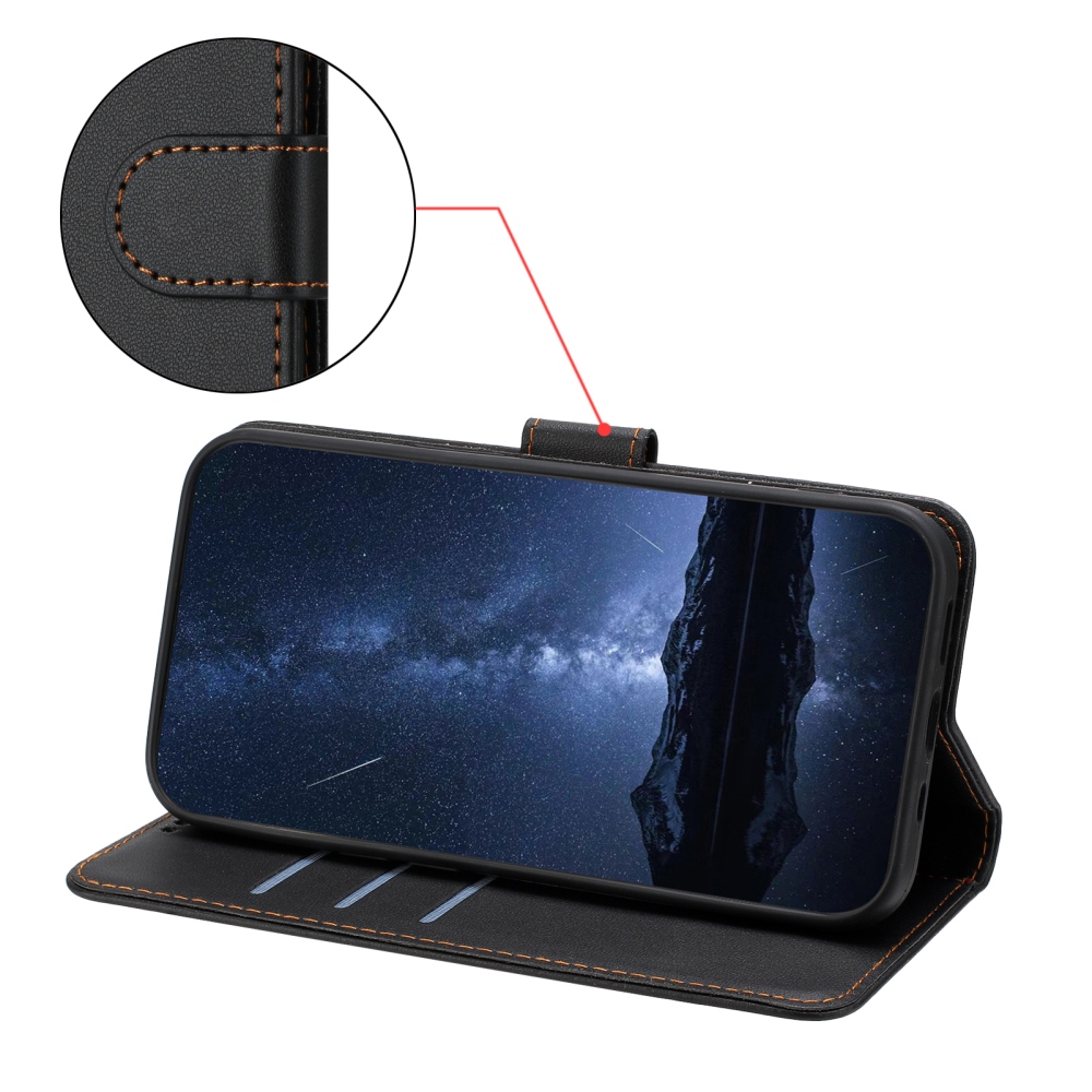 Solid knížkové pouzdro na Xiaomi 17 Ultra - černé