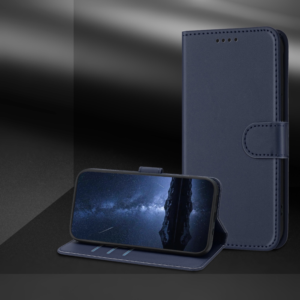 Solid knížkové pouzdro na Xiaomi 17 Ultra - modré