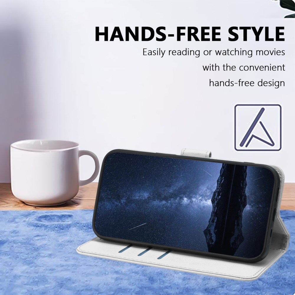 Solid knížkové pouzdro na Xiaomi 17 Ultra - stříbrné