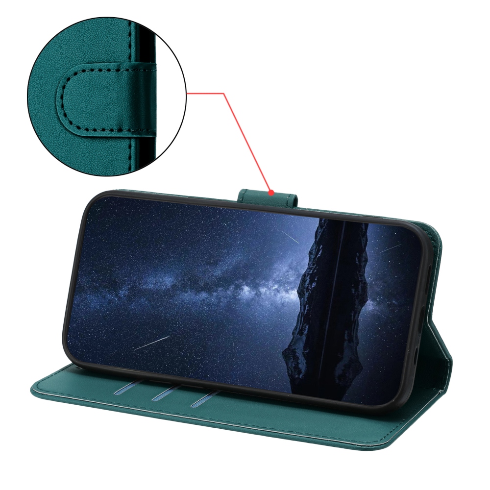 Solid knížkové pouzdro na Xiaomi 17 Ultra - zelené