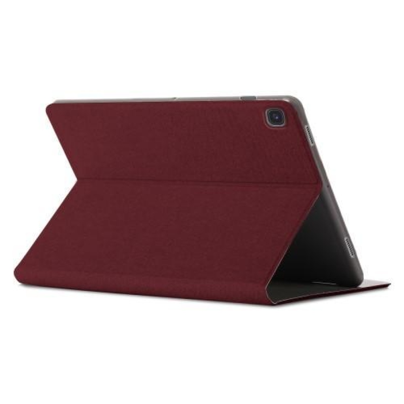 Solid PU kožené stojánkové pouzdro na tablet Samsung Galaxy Tab S5e SM-T720 / SM-T725 - hnědé