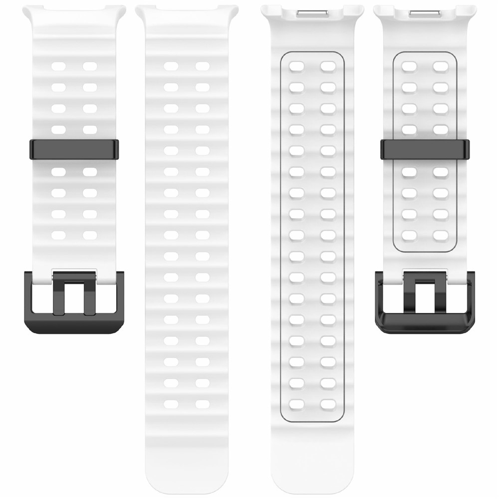Solid silikonový řemínek na Samsung Galaxy Watch8 Classic 46mm/Watch8 44mm/40mm - bílý