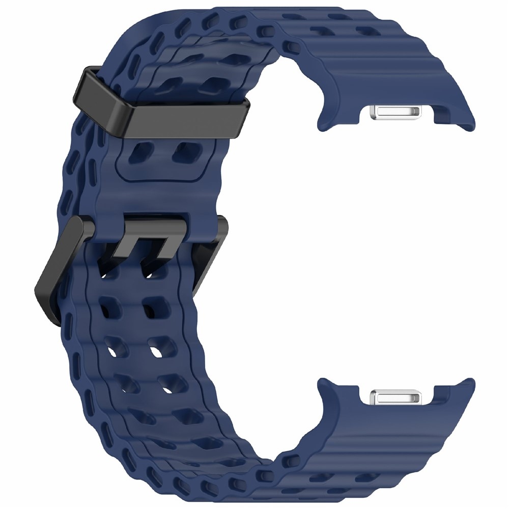 Solid silikonový řemínek na Samsung Galaxy Watch8 Classic 46mm/Watch8 44mm/40mm - modrý