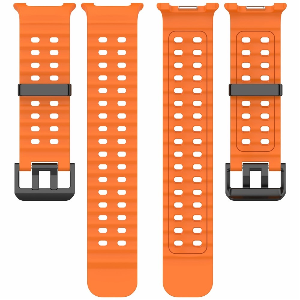 Solid silikonový řemínek na Samsung Galaxy Watch8 Classic 46mm/Watch8 44mm/40mm - oranžový