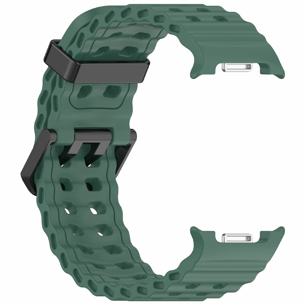 Solid silikonový řemínek na Samsung Galaxy Watch8 Classic 46mm/Watch8 44mm/40mm - zelený