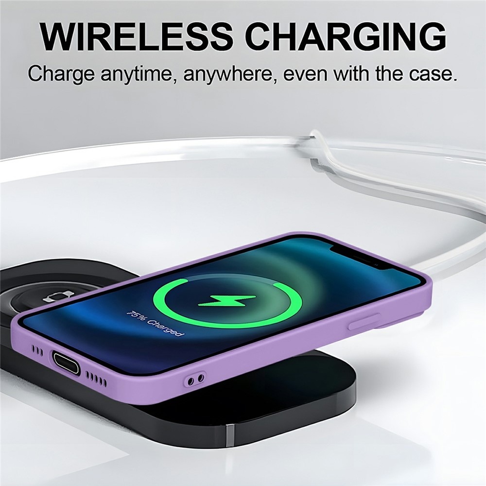 Solide gelový obal s MagSafe na Honor Magic 8 Lite 5G - fialový