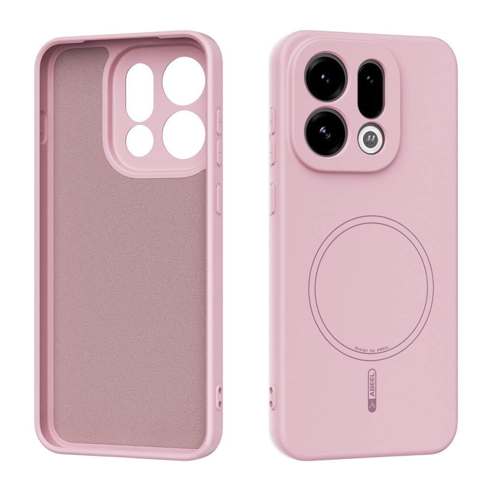 Solide gelový obal s MagSafe na Oppo Find X9 5G - růžový